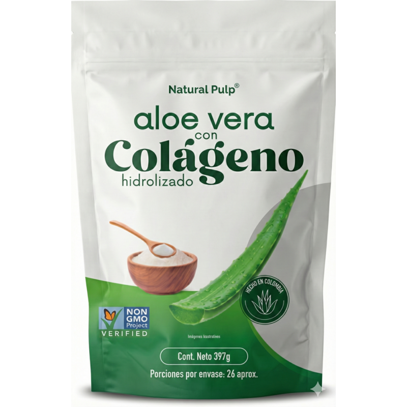 Aloe Vera Colágeno Hidrolizado Pulpa Natural Colombia