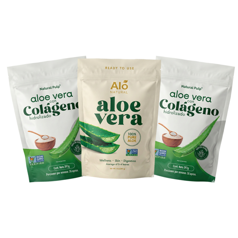 Pack Doble Bienestar 3 Unidades Aloe Vera y Colageno