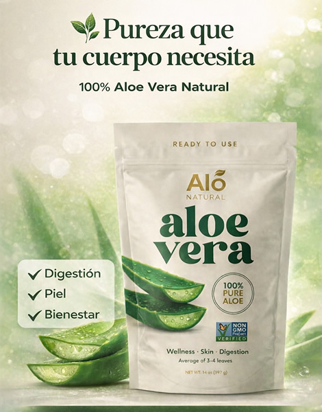 Aloe Vera Natural Pulpa de Aloe Vera en Polvo